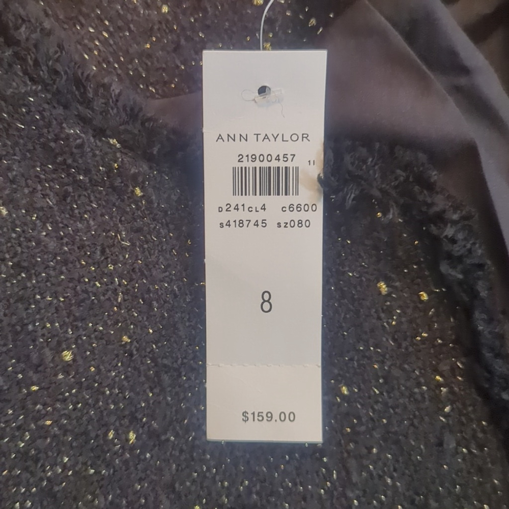 Ann Taylor Black Glitter Blazer - Picture 4 of 12